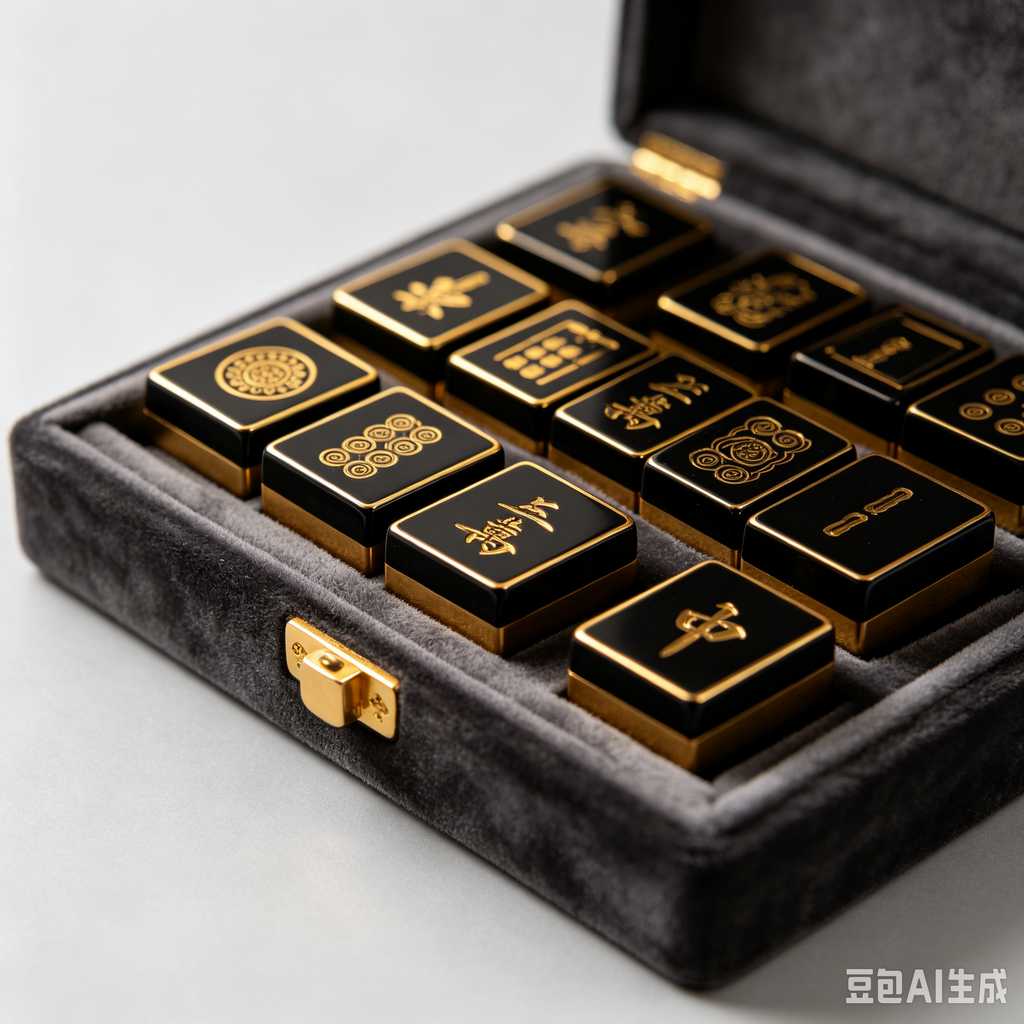 bamboo wood mahjong set