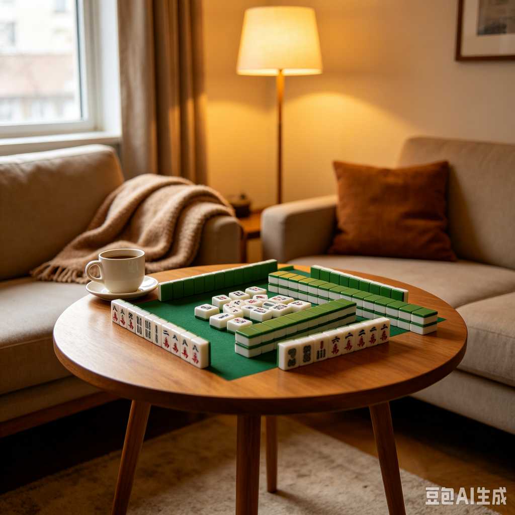 mahjong set for home entertainment