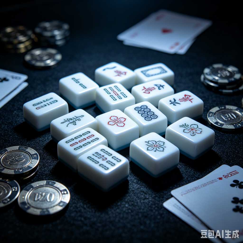 deep print mahjong set